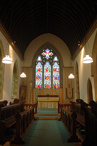 The chancel looking east June 2011
